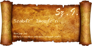 Szabó Imogén névjegykártya